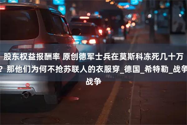 股东权益报酬率 原创德军士兵在莫斯科冻死几十万？那他们为何不抢苏联人的衣服穿_德国_希特勒_战争